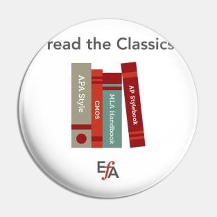 I Read the Classics Pin