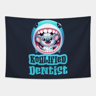 Cute Totally Koalified Dentist Tapestry