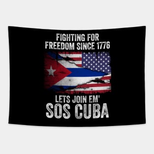 SOS CUBA LIBRE Tapestry