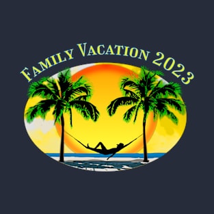 Family Vacation 2023 Beach Summer Vacation T-Shirt