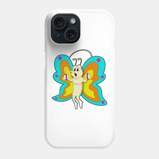 Butterfly at Jumping rope Fitness Phone Case