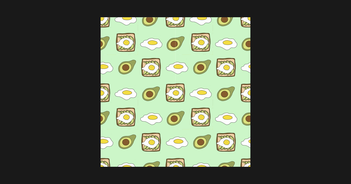 Avocado Toast Patterns - Avocado - T-Shirt | TeePublic