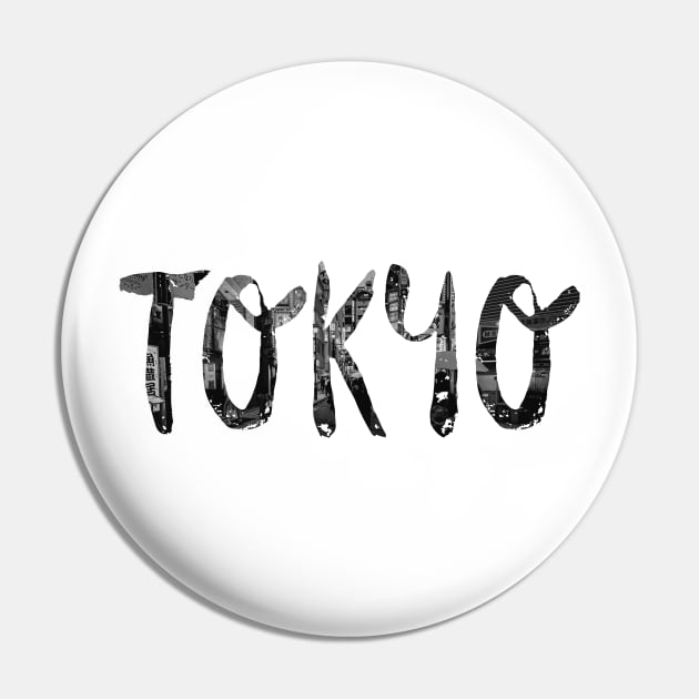 Tokyo City Night View Pin by FRD ArtDesign