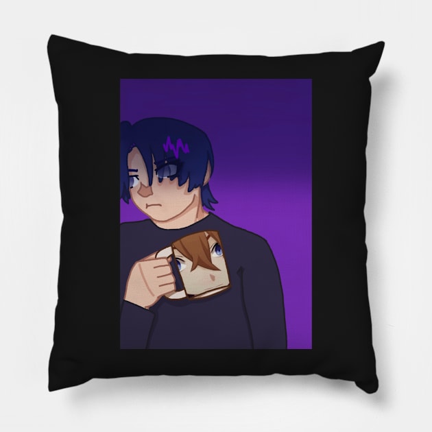 Scaramouche with the childe mug Pillow by blue1983