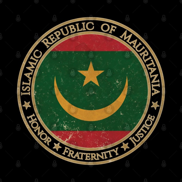 Vintage Islamic Republic of Mauritania Africa African Flag by DragonXX