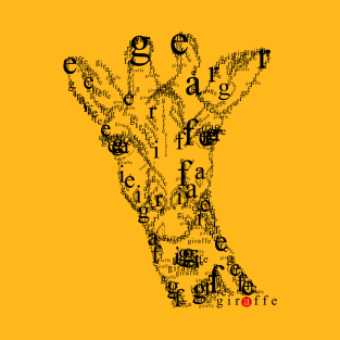 Font illustration "giraffe" T-Shirt