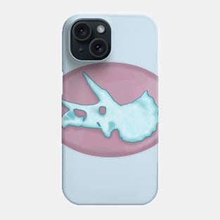 Triceratops in Rose Quartz Phone Case