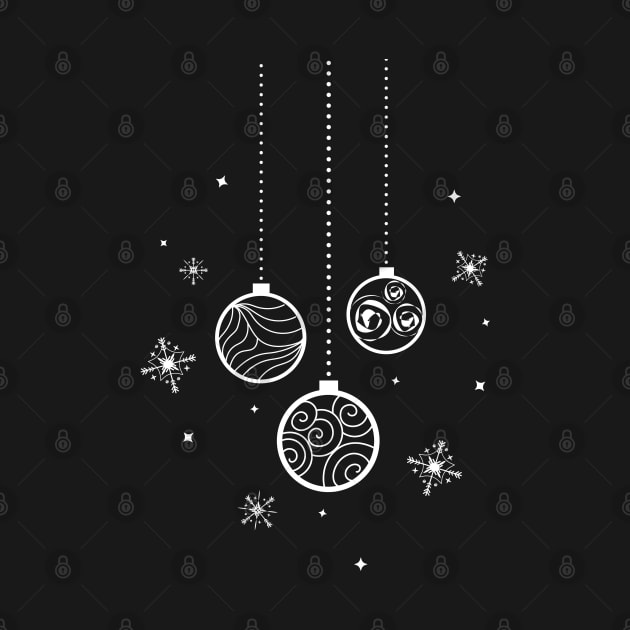 Night Christmas Ornaments by RedRubi
