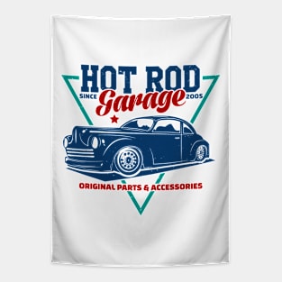 hot rod vintage car Tapestry