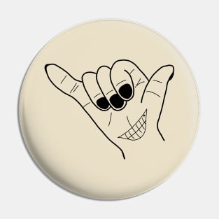 Carefree Hand Gesture Pin