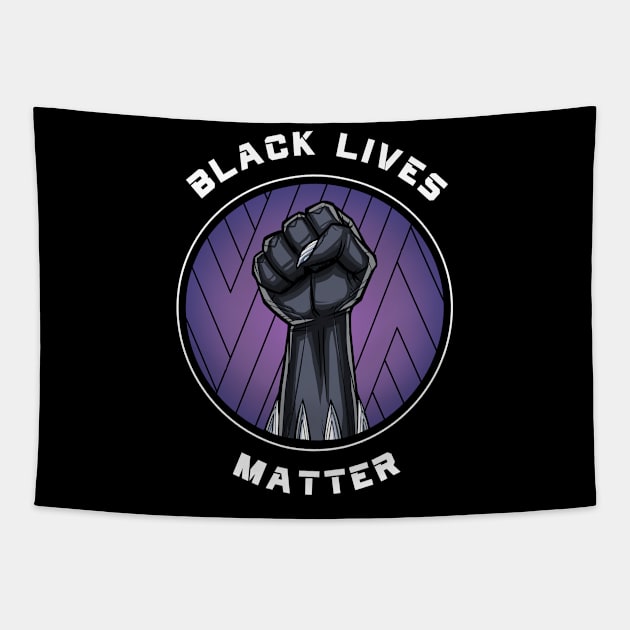 Black Lives Matter- Panther Tapestry by LinesOfCharacter