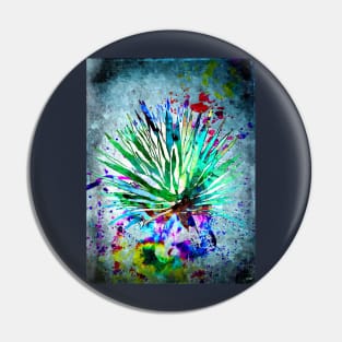 Agave Watercolor Grunge Pin