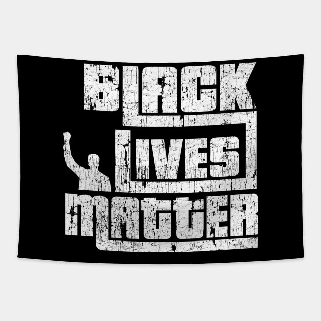 Black Lives Matter Fist In Air Tapestry by blackartmattersshop