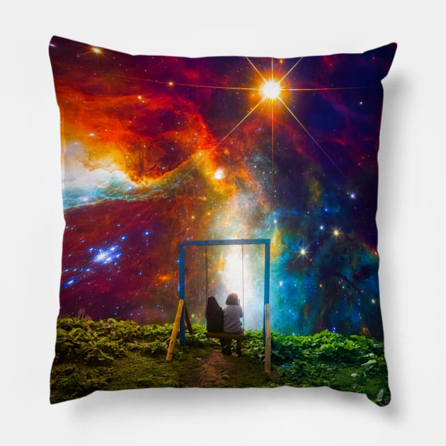 Midnight Swing Pillow by LumiFantasy
