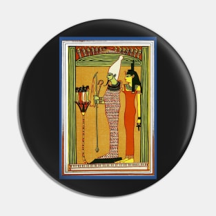 Isis and Osiris Papyrus print Pin