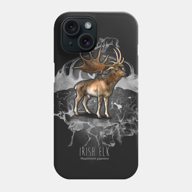 Irish Elk (Megaloceros) Phone Case by Pip Tacla