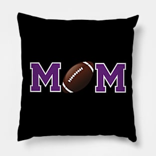 Football Mom Purple Pillow