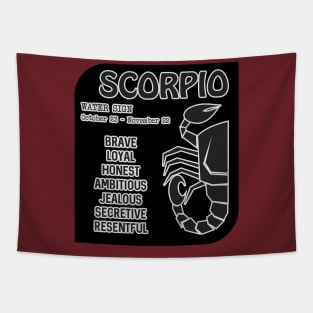 Zodiac Scorpio Tapestry