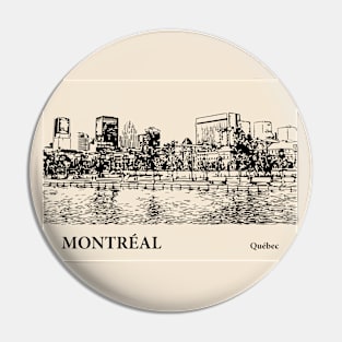 Montréal - Québec Pin