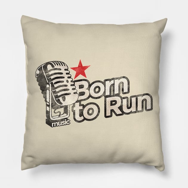 Born to Run - Vintage Karaoke song Pillow by G-THE BOX