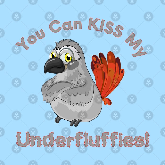 African Grey Parrot Kiss Underfluffies by Einstein Parrot