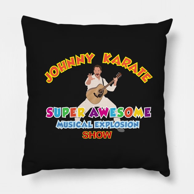 Johnny Karate is Awesome Pillow by solublepeter