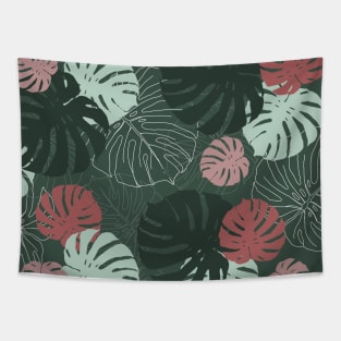 Monstera pattern Tapestry