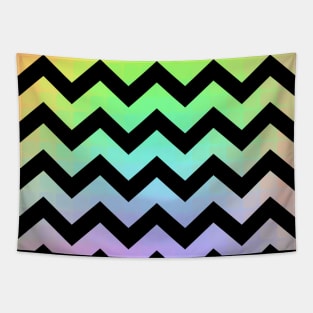 Rainbow Chevron Tapestry