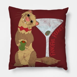 Fanciful Ferret Pillow