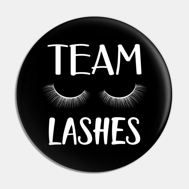 Team Lashes Pin by KC Happy Shop