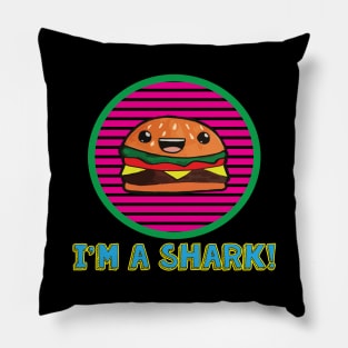 I'm A Shark! Hamburger Grill Pillow