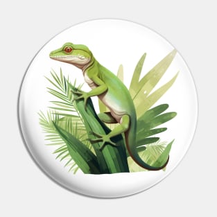 Green Anole Pin