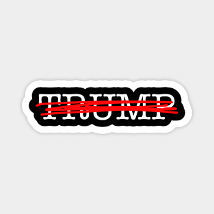 TRUMP crossed-out 1 (Ghost version) Magnet