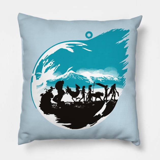 FELLOWSHIP OF THE FANTASY Pillow by AdamsPinto