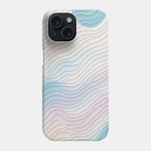 Pattern Flat Illustration Bright Isometric Pastel Colored Waves Phone Case