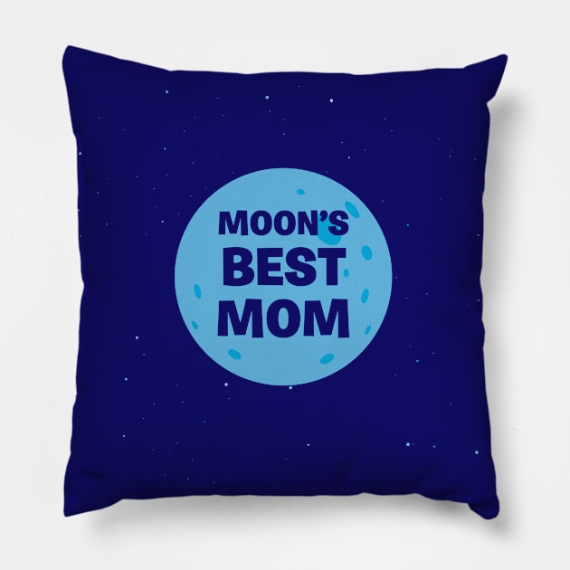 Moon's Best Mom Pillow by Heyday Threads