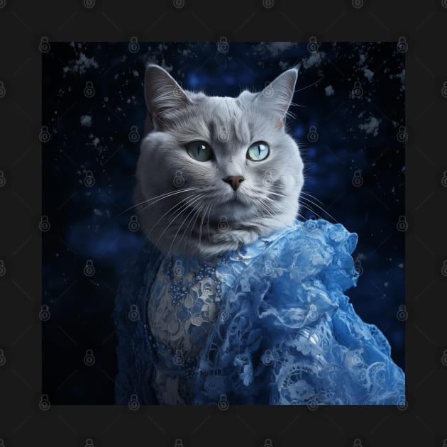 Arctic Bride British Shorthair Cat by Enchanted Reverie