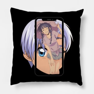 Anime Girl Cute in Phone Pillow