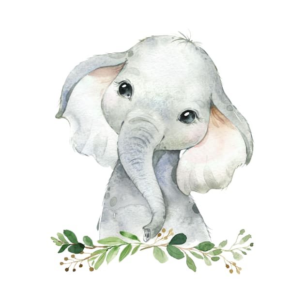 Baby Elephant by AdornMyWall