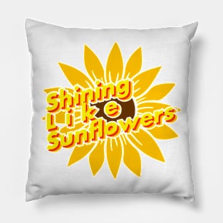 Shining like sunflowers Pillow