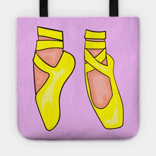 Yellow Ballet Shoes Tote