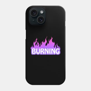 Burning purple aesthetic Phone Case