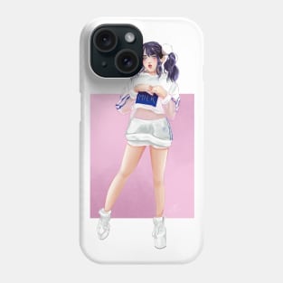 Cute Girl in Milk Outfit Illustration Phone Case