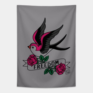 Freedom Swallow Tattoo Tapestry