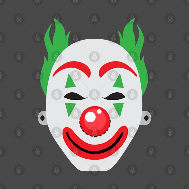 Halloween Clown Face Mask by holidaystore