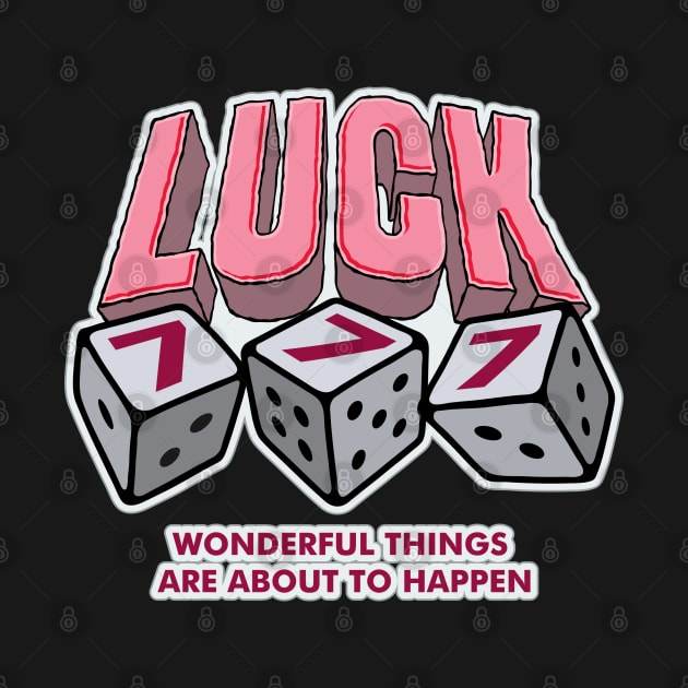 Angel Numbers 777 Luck word lettering art by idbihevier