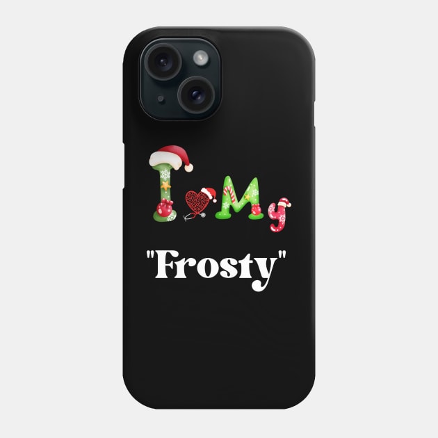 Xmas with "Frosty" Phone Case by Tee Trendz