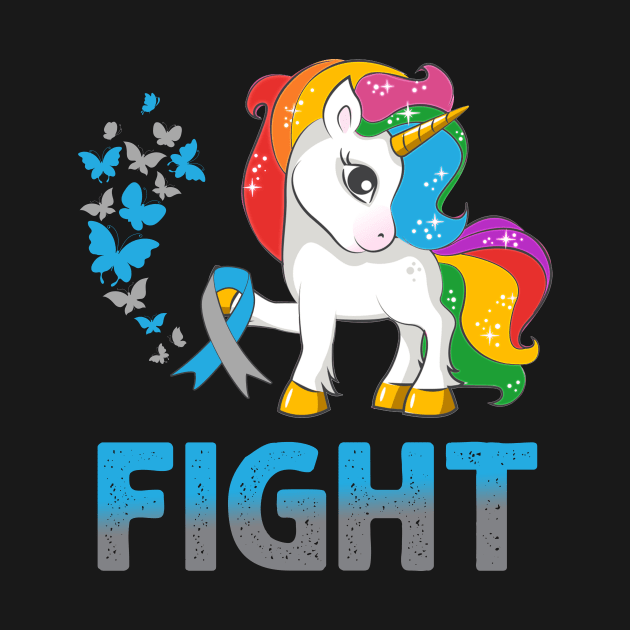 Fight Diabetes Awareness Unicorn by Simpsonfft