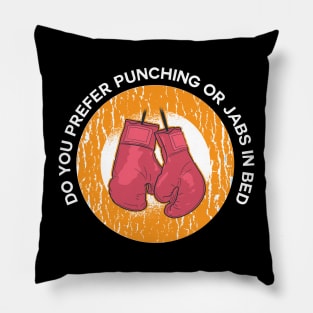 Vintage Boxer Boxing Gloves Design Funny Boxing Quote Pillow