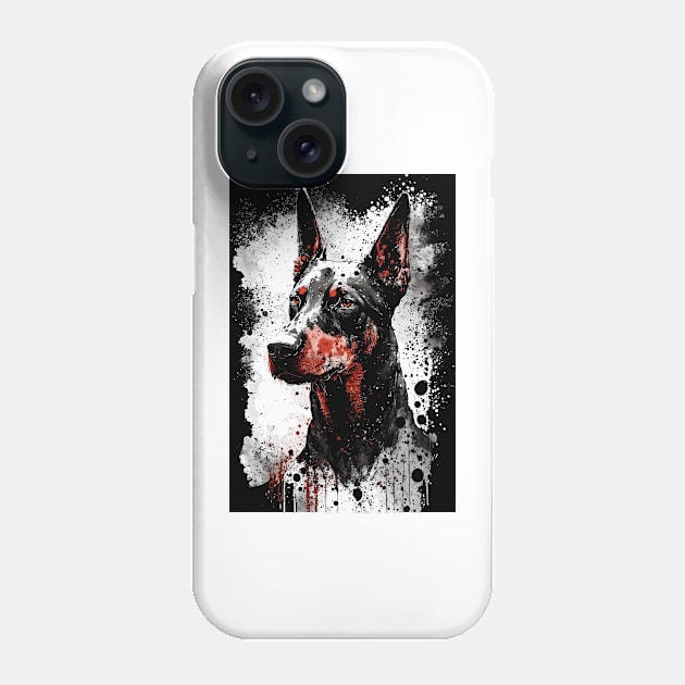 Doberman Portrait Phone Case by TortillaChief